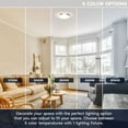 thumbnail image 3 of Luxrite Motion Sensor LED Flush Mount Ceiling Light, 13 Inch, 5CCT 2700K-5000K, 20W, 1500 Lumens, ETL, 3 of 7