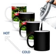 thumbnail image 4 of 3drose, Sunlit Red Tulip. Green Grass, Blue Flowers in the Background, 11oz Magic Transforming Mug, 4 of 7