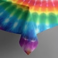thumbnail image 4 of Colorful Tie Dye Circular Pattern Rectangle Tablecloth 60"x120",Waterproof Polyester Rectangle Table Cloth, Wipeable Spillproof Polyester Tablecloth for Dining, Camping, Indoor and Outdoor, 4 of 6
