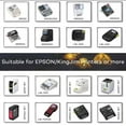 thumbnail image 3 of 2 Pack 12mm 0.47" Refill Label Tape Compatible for Epson LabelWorks LW400 LW300 LW500 LW600P LW700 LW-K200PX, 3 of 7