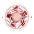 thumbnail image 1 of ventilador eléctrico Mini ventilador colgante LED Ventilador de escritorio recargable por USB Ventilador portátil de 3 velocidades para colgar en la pared para dormitorio de estudiantes Hogar Camping Romacci ventilador eléctrico, 1 of 7