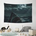 thumbnail image 6 of Xecao Moonlit Night Sky Shark Print Tapestry, Wall Hanging Room Funny Decor, Backdrop Room Decor for Bedroom Living Room dormitory, 6 of 8