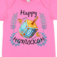 thumbnail image 4 of Inktastic Happy Hanukkah Dreidel and Laurels Boys or Girls Baby Bodysuit, 4 of 5