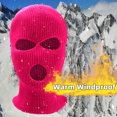 thumbnail image 4 of Elegant Choise 3-Hole Full Face Ski Mask Hat Soft Winter Balaclava Warm Knit Ski Snow Windproof Ski Mask Cap, Men Women Knit Full Face Skull Cover Mask for Hunting Cycling Outdoor Sports, 4 of 9