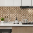 thumbnail image 3 of Gwong Decoración hogareña 10pcs 3D engrosado autoadhesivo mosaico de mosaico espalda de cocina calcomanía de la pared etiqueta de la pared Gwong 21052653, 3 of 7