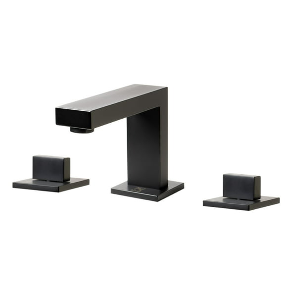 ALFI Brand Black Matte Widespread Modern Bathroom Faucet