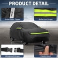thumbnail image 5 of Unique Bargains Car Cover for Opel Grandland X 2017-2024 210D-PU Outdoor Full Car Cover All Weather Waterproof Windproof Sun Protection with Driver Door Zipper Black, 5 of 6
