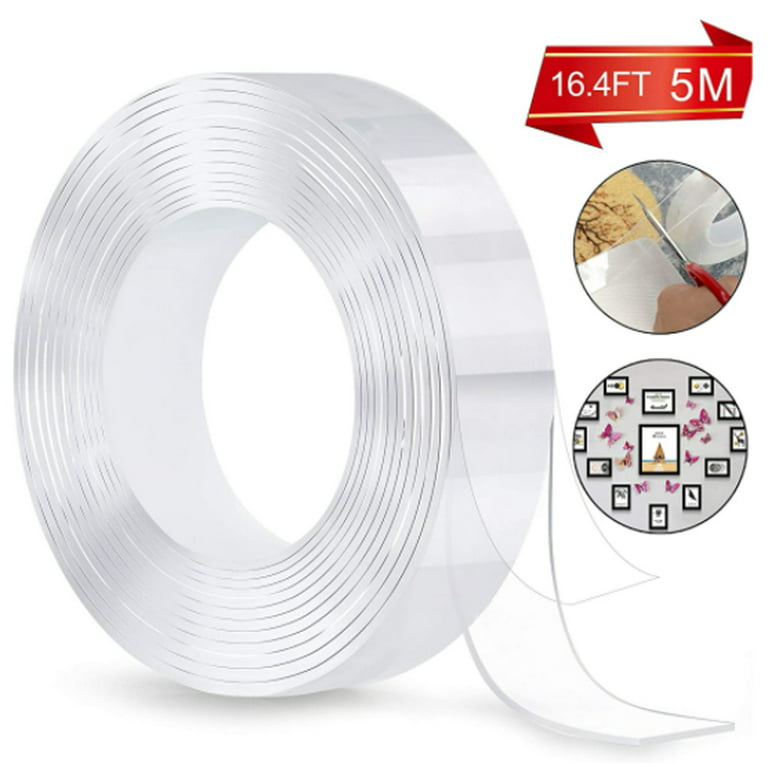 Nano-sized double-sided adhesive tape has no trace high viscosity strong  fixation no damage to the wall transparent thickened