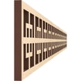 thumbnail image 3 of Ekena Millwork 46 3/8"W x 4"H x 3/8"T Cambridge Fretwork Moulding, Birch, 3 of 13
