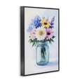 thumbnail image 2 of Stupell Industries Cottage Country Jar Wildflower Bouquet Black Framed Giclee Art, 12 x 18, by Petals Prints Design, 2 of 8