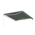 thumbnail image 6 of ALEKO Manual Retractable Home Patio 10 x 8 feet Awning Green Canopy Sunshade, 6 of 12