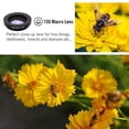 thumbnail image 3 of APEXEL 5 in 1 Fish Eye+Macro& Wide Angle Lens+CPL Filter+2X Telephoto Phone Camera Lens Kit, 3 of 6