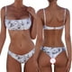 thumbnail image 2 of E8BF-traje de baño Bandeau para mujer, Bikini brasileño atrevido de corte alto, traje de baño con cordón sin tirantes, 2 piezas, 2 of 5