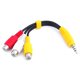 thumbnail image 1 of Repuesto para cable adaptador de componentes AV de vídeo de TV Sony, adaptador de entrada AV de 3,5 mm a 3 RCA, cable de señal CBF para TV Sony - 23 CM/9 pulgadas, 1 of 3