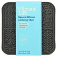 thumbnail image 4 of Vibrant Life Silicone Lick Mat for Pets, Gray, 7.87" x 7.87", 4 of 5