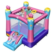 Costway Inflatable Bounce House 3-in-1 Princess Theme Inflatable Castle without Blower