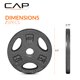 thumbnail image 5 of Discos de pesas estándar CAP Barbell de 5 lb, paquete de 4, 5 of 8