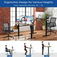 thumbnail image 3 of Height Adjustable 55" Electric Standing Desk - Upgraded Ultra Durable Home Office Large Rectangular Computer or Laptop Sit Stand Workstation - 55 x 24 Inch (Rustic Brown, 55 Inches), 3 of 7