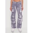 thumbnail image 4 of Women's Acid Wash Straight Leg Utility Jeans, 4 of 5