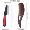thumbnail image 2 of czcpp-Dandruff Comb,Stainless Steel Fine Tooth Lice Comb,Scalp Comb for Dandruff Removal,Hollow Tooth Comb for Better Hair Quality for Women Men (2pcs Tooth Comb), 2 of 4
