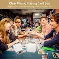 thumbnail image 2 of 24 PCS Clear Plastic Playing Card Boxes, Snap Closed Card Deck Case, Empty Clear Poker Holder, Gaming Card Storage Organizer, Trading Card Box, Transparent Plastic Box for Bank Business Cards, 2 of 5