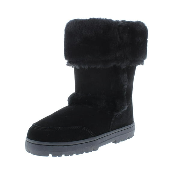 Style & Co. Womens Witty Suede Faux Fur Casual Boots