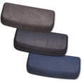 thumbnail image 2 of Hard Eyeglass Case, Glasses Case For Women, Men, Girls, Boys- Faux Distressed Leather, Navy, 2 of 2