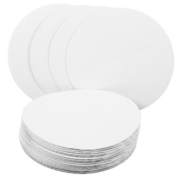Milisten Round Mini Cake Boards Paper 20Pcs 6 Inches