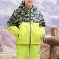 thumbnail image 4 of Otqutp Kids Boys Padded and Thickened Warm Jacket Cotton Clothing Winter Children's Hooded Cotton Jacket Outdoor Sports and Leisure Punching Jacket (Green,86CM), 4 of 9