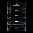 thumbnail image 2 of Impressions Vanity 5 Tier Acrylic Makeup Organizer with Open Top, Elegant Cosmetic Holder with Four Slide Drawer Tiers and Faceted Pull Knobs, 2 of 5