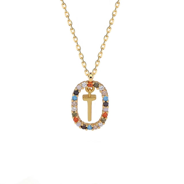 mtvxesu Necklaces Pendants Collier Lettre Design Mode Pendentif de Luxe