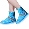 thumbnail image 5 of Cubrezapatillas impermeables para la lluvia, 1 par, antideslizantes, para ciclismo, color azul, talla L, 5 of 5