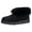 BLACK, variant on Women's Sheepskin Boot Slippers Indoor Outdoor Ankle Booties with Memory Foam Chestnut Size 11