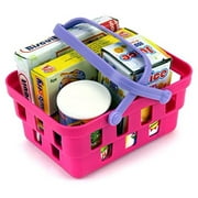 Prextex Pretend Play Store Cash Register for Kids - STEM Toy with Groceries, Mic Speaker, Play Money | Perfect Girls' Toy