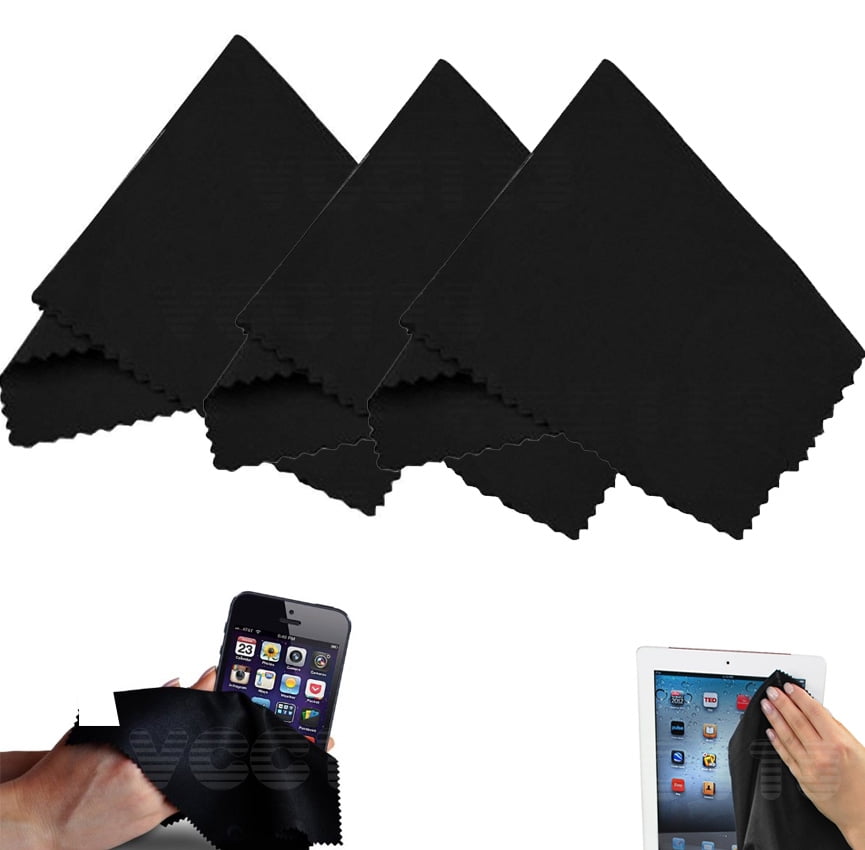 3 Pcs Microfiber Cleaning Cloth for Laptop,Smart Phones,Tablets,HD Screens,Camera,Glasses and Other Delicate Surface 