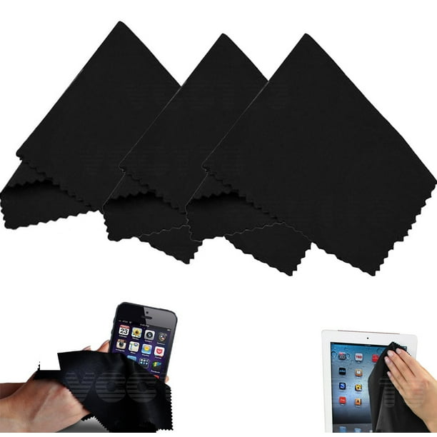 (3 Pack) Microfiber Cleaning Cloths For Tablet, Cell Phone, Laptop