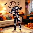 thumbnail image 5 of Halloween Pajamas, Halloween Matching Family Pajamas Black Bow Pumpkin Print Long Sleeve 2 Piece Pj Set Fun Sleepwear Nightwear Loungewear Spooky Holiday Party Season Photos, 5 of 6