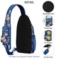 thumbnail image 3 of Exotic Flowers Sling Bag, Lightweight Crossbody Daypack with Summer Floral Print, Vibrant Anti-theft Backpack for Travelers and Office Workers, 3 of 6