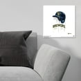 thumbnail image 3 of Gallery Pops MLB Milwaukee Brewers - Drip Helmet Wall Art, Unframed Version, 12" x 12", 3 of 5