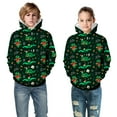 thumbnail image 2 of Shadoumai Dinosaur Sweatshirts for Boys Girls Long Sleeve Hooded Pullover Warm Winter Kids Top Soft Comfortable Toddler Clothing 3-14 Years, 2 of 3