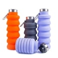thumbnail image 2 of Collapsible Water Bottle Reuseable BPA Free Silicone Foldable Water Bottles, 2 of 4
