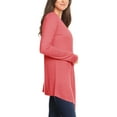 thumbnail image 2 of Women's Lightweight Casual Open Front Long Sleeve Solid Cardigan Office Wear S-3XL, 2 of 4