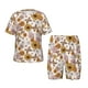 thumbnail image 1 of Balery Sunflowers And Butterflies Conjunto de Pijama Infantil de Manga Corta con Estampado – Ropa de Dormir de Algodón Suave-3X-Large, 1 of 6