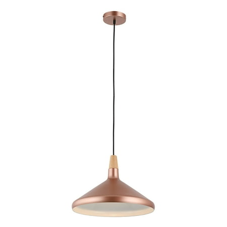 

RADIANCE Goods Contemporary-Style 1 Light Matt Rose Gold Ceiling Mini Pendant 15 Wide