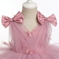 thumbnail image 4 of IDOPIP Toddler Baby Girls Butterfly Birthday Dress 3D Butterfly Wedding Party Ruffle Tutu Dresses, 4 of 8