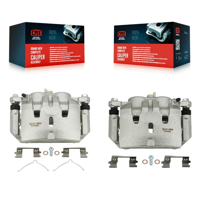 CMX Front Disc Brake Caliper Assembly Left Right Side (Driver Passenger) Kit for Car 2009-2015 Honda Pilot KBC-100203