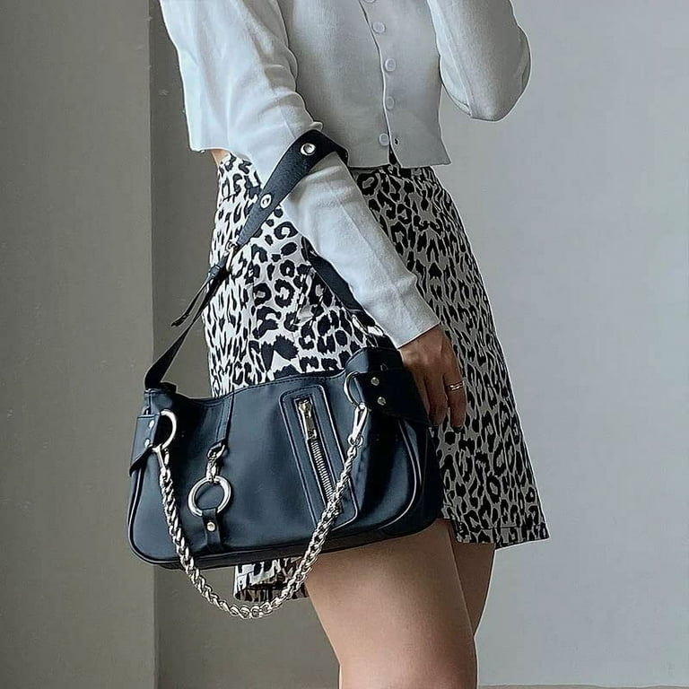 LinYooLi Y2k Purses and Handbags Gothic Grunge Purse Retro