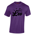 thumbnail image 2 of Respect My Tshirt - Leo Zodiac Sign Graphic T-Shirt, Astrology Symbol Design, Crew Neck, Purple, 5X, 2 of 3