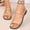 #0091-Khaki, variant on Women's Square Toe Flat Sandals, Braided Crisscross Strap Slingback Shoes, Elastic Heel Band Casual Summer Footwear, Versatile Faux Leather Design for Beach Outdoor Gift