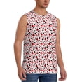 thumbnail image 2 of Haiem Men's Ladybugs 2 Print Tank Tops Summer Sleeveless Cut Off Workout T-Shirts Fitness Vest Athletic Undershirts-Large, 2 of 8